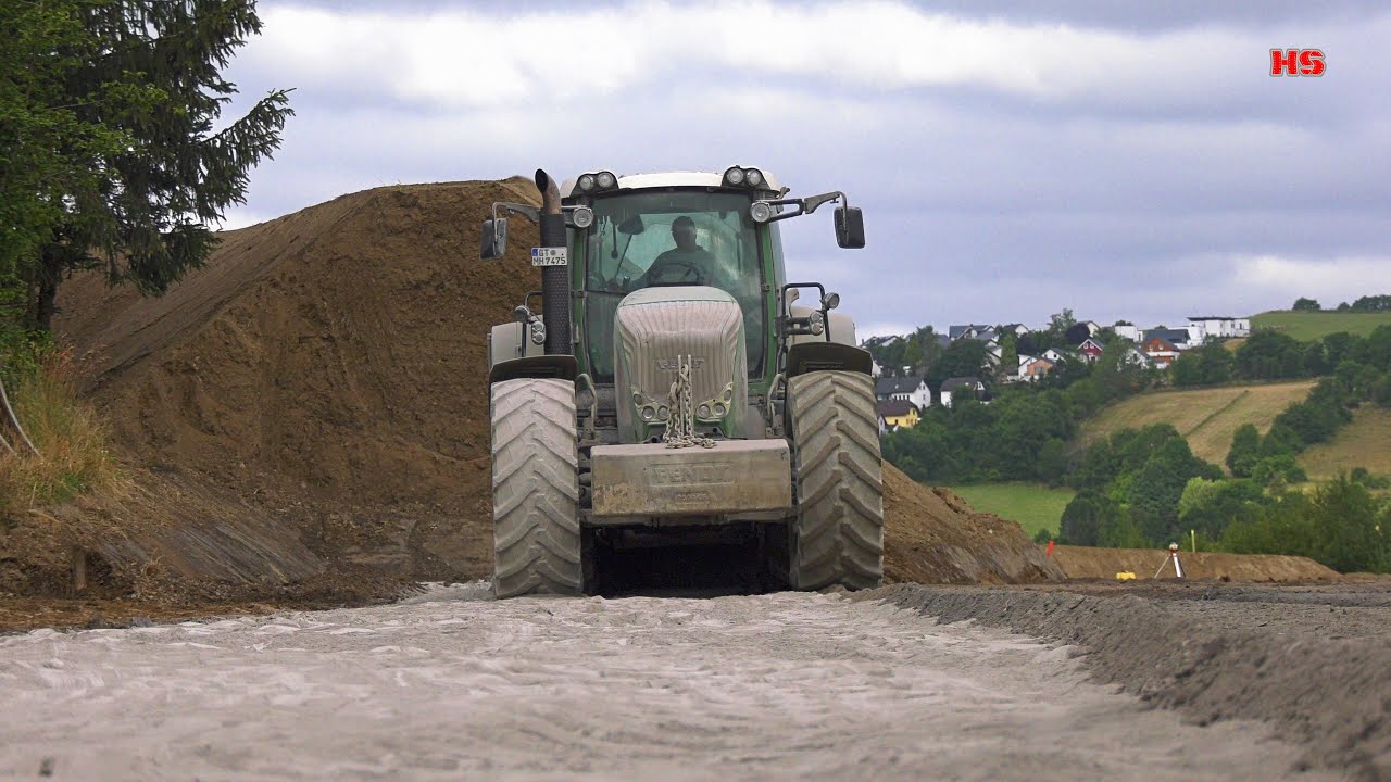 Fendt 936 und Fendt 818 im Baustelleneinsatz