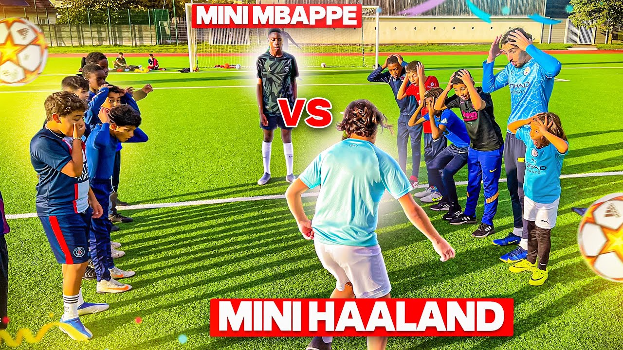 Mini Mbappé VS Mini Halland 1VS1 ! ( Ils sont trop chaud)