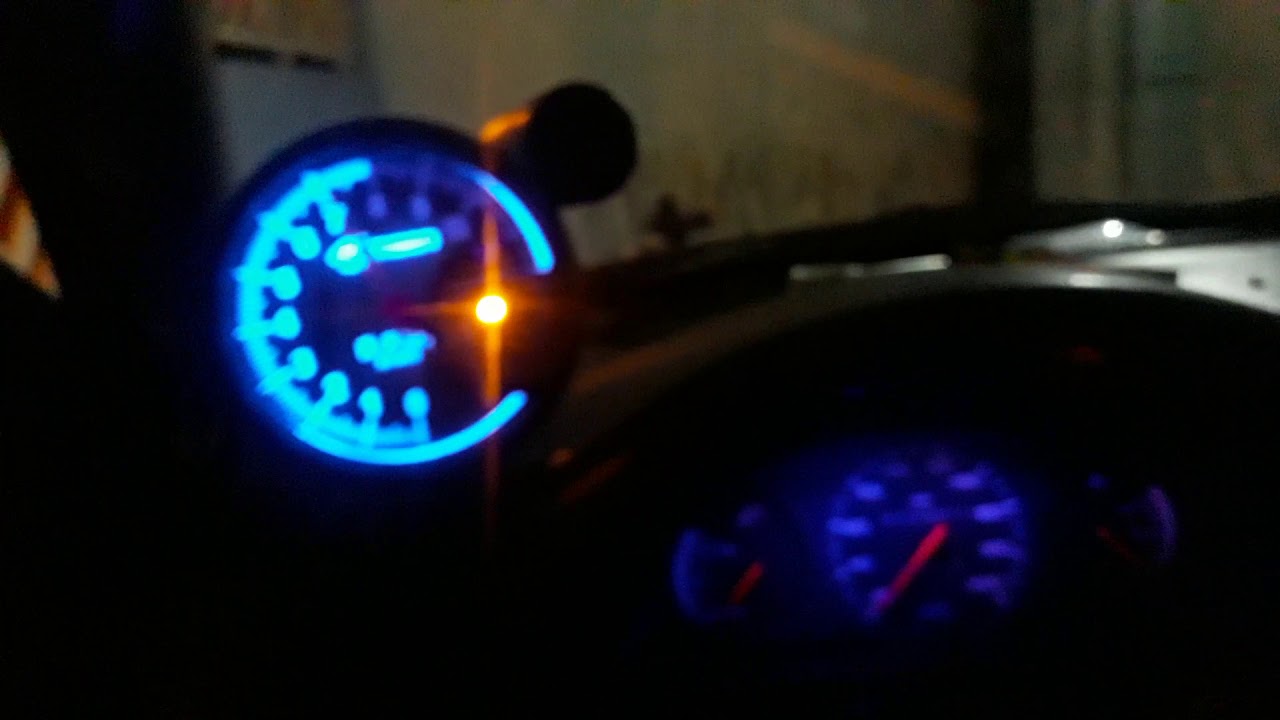 Gol bola g2 ,Resultado do painel com a led azul e os ponteiros pintados