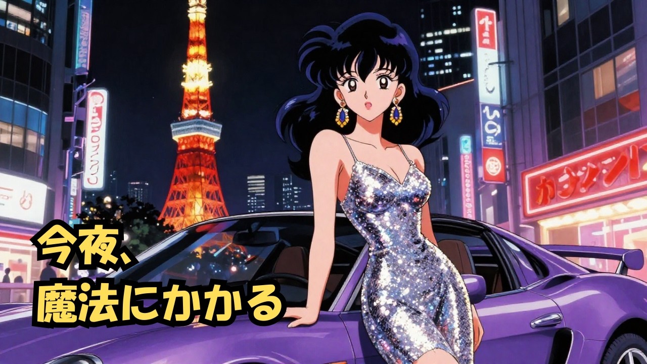 【作業用BGM】眠らない街・六本木の鼓動。心を躍らせる 80's シティポップ (80min)