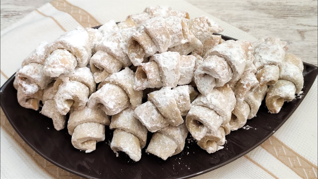 Cornulete fragede  cu untura [Se topesc in gura] O reteta simpla si usoara-Nu ezitati sa o pregatiti