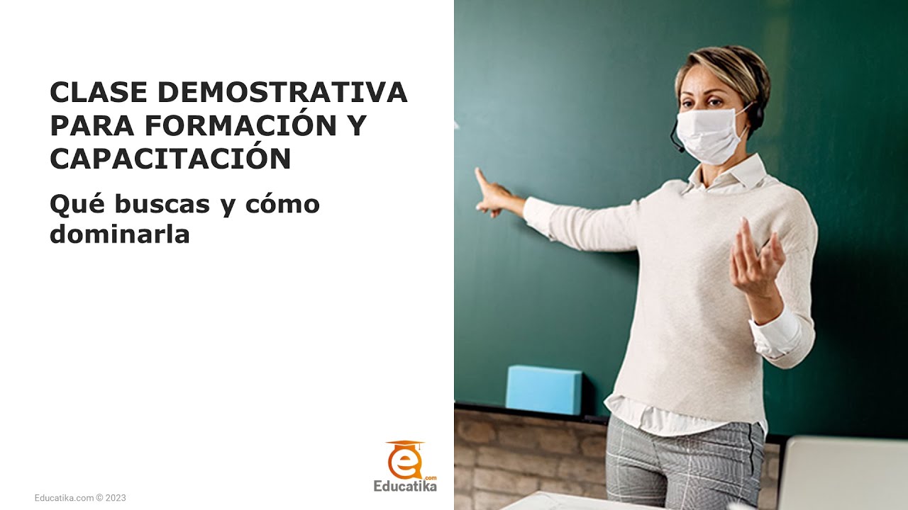 Clase demostrativa para formación y capacitación