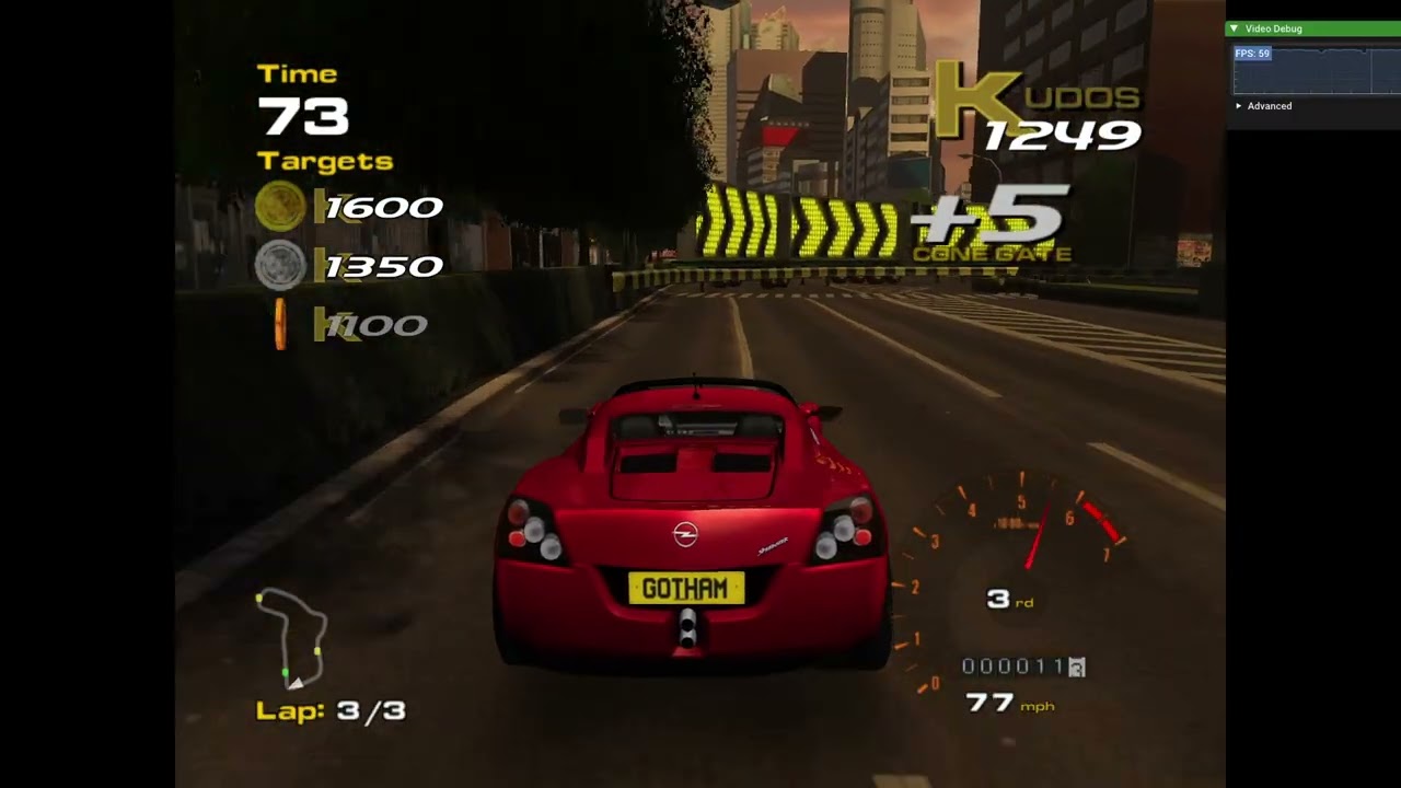 Project Gotham Racing Gameplay - Ubuntu - Xemu