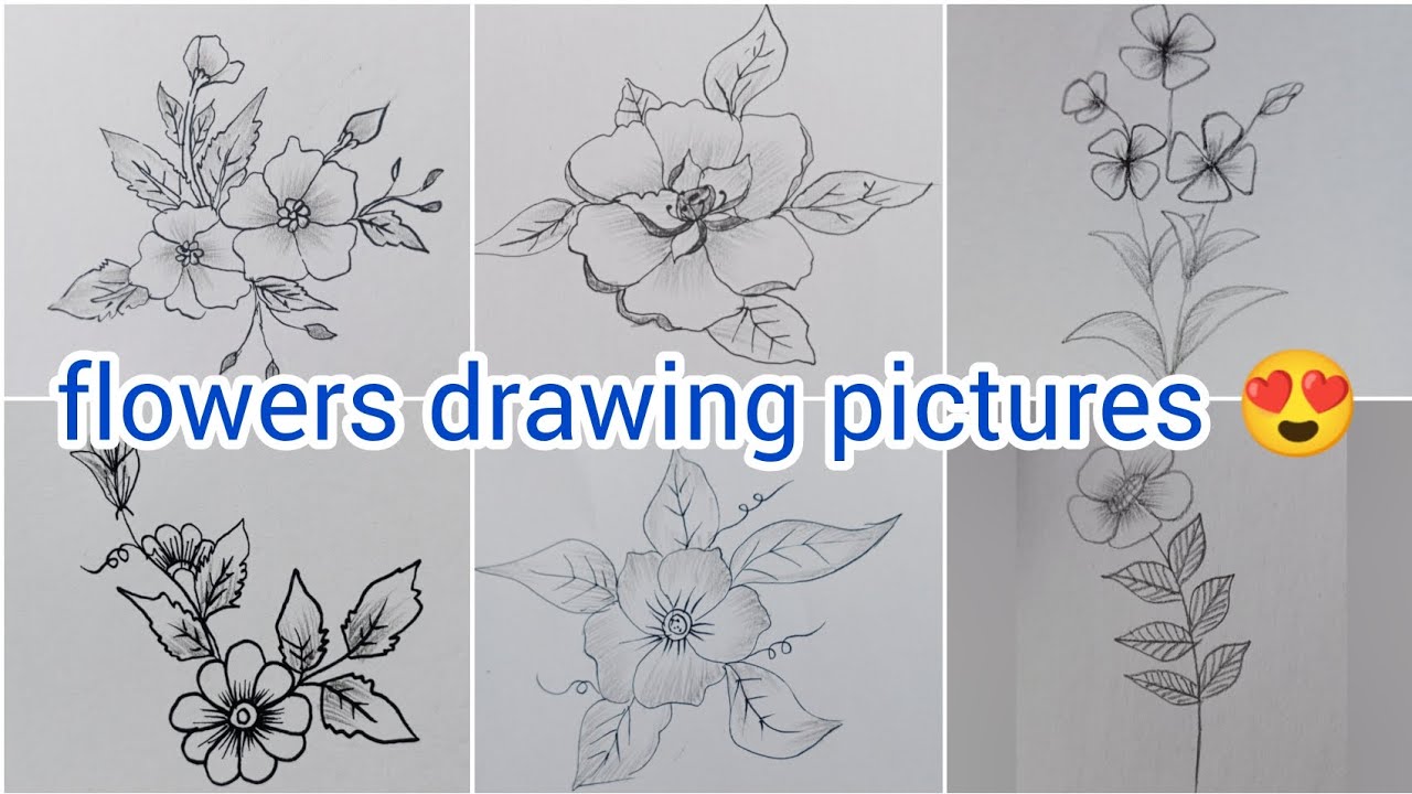 beautiful flowers drawing pictures😍|Fabric paint ideas💡|flowers drawing @UKarts786
