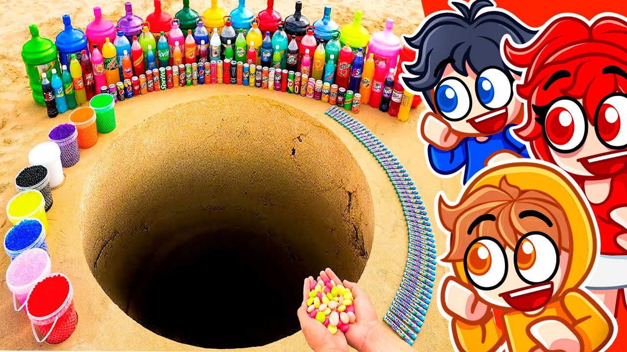 9,679,238 SODA'S vs GIANT MENTO Explosion!