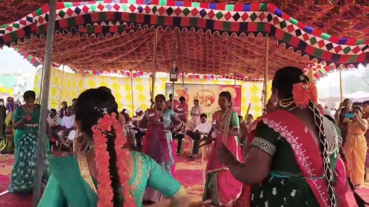 ULLAGALLU.ZPHS girls performance INBALOSTAVAM in Ongole PVR school 