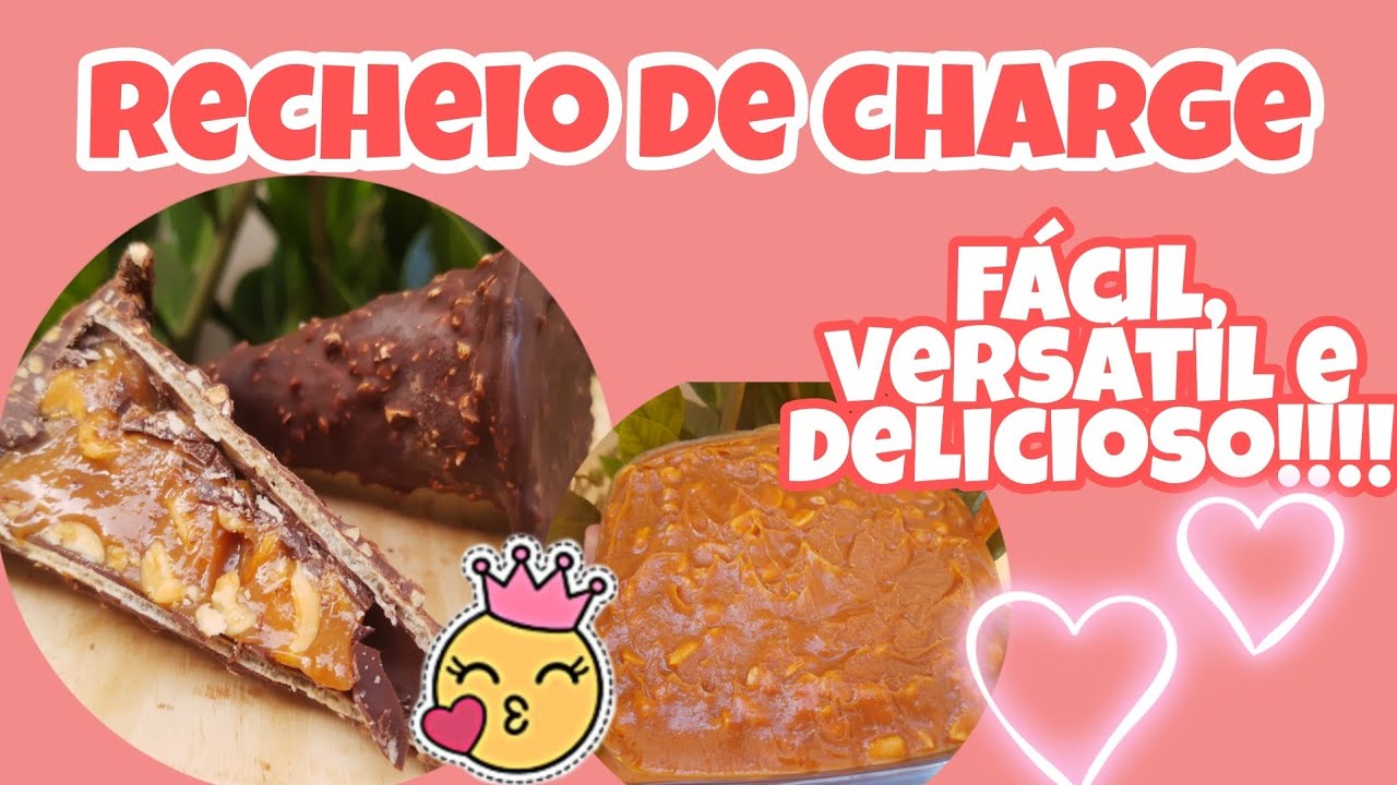 recheio de charge/delicioso/ fácil/versátil/faça e venda