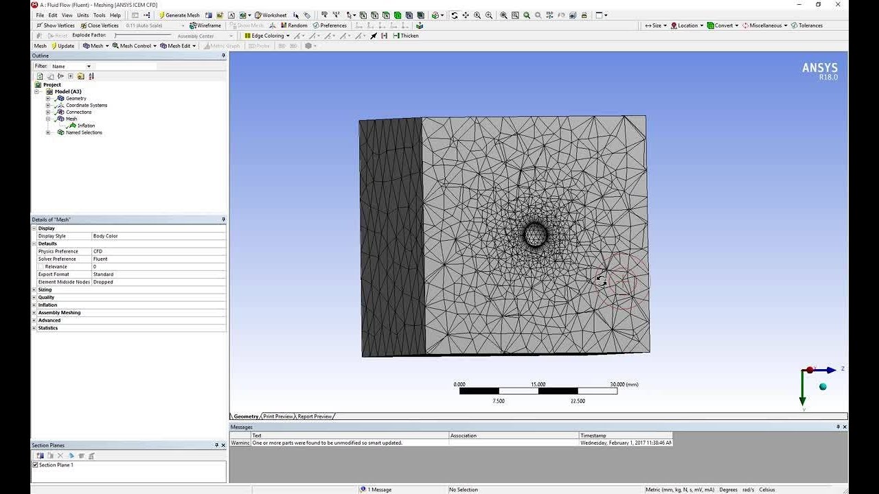 Create Sections in Meshing