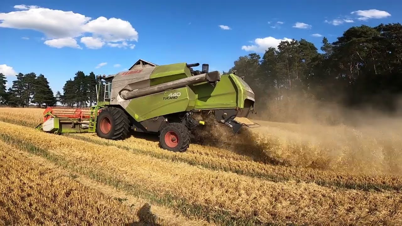 Żniwa 2023 Czas  START Claas Tucano 440 ! Jęczmień 6 ton na piachu ! Pierwsza awaria za nami !