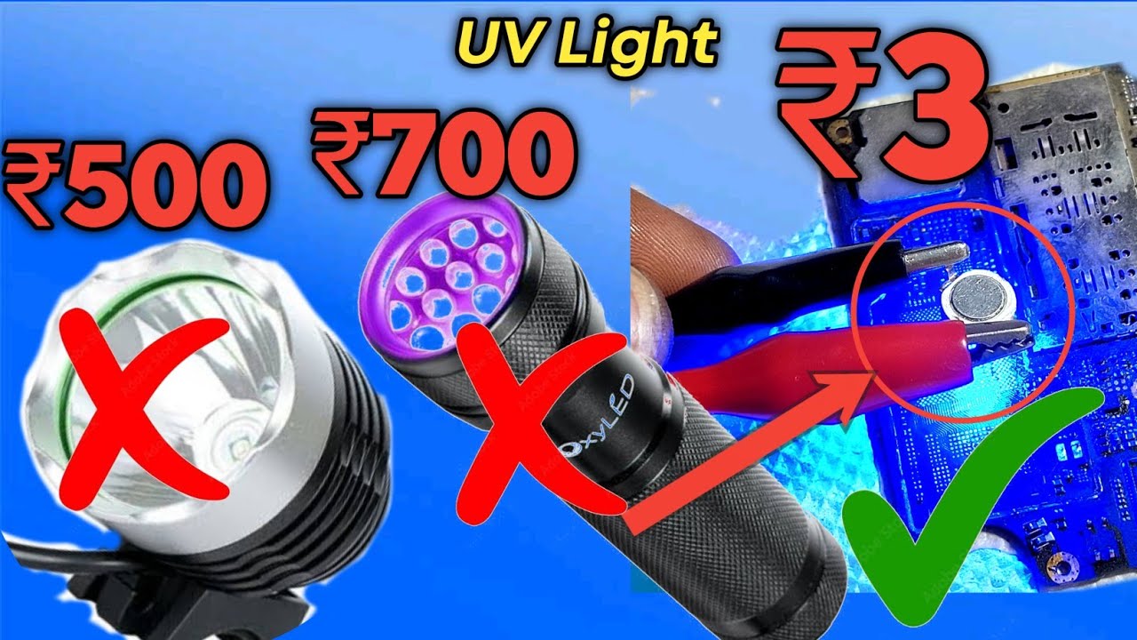 Uv Flash Light Make HomeMade Low Price | Uv Glue Curing Light Make Homemade