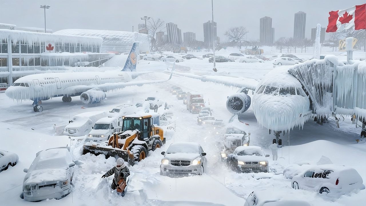 В Канаде снова хаос ❄️ Торонто исчез под рекордным зимним штормом &mdash; дома, улицы и автомобили погр...