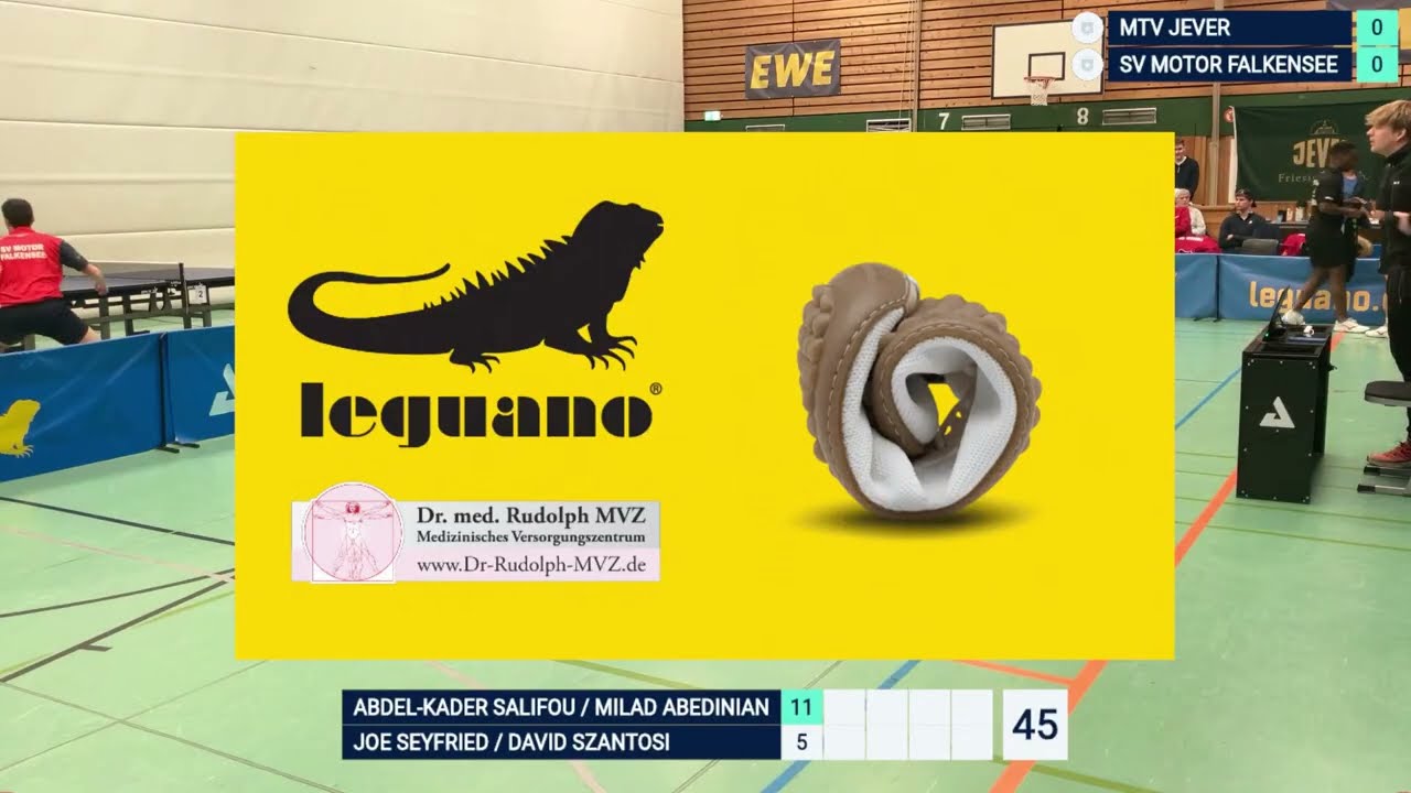 🏓Heimspiel Regionalliga Nord unsere 1.Mannschaft des MTV Jever gegen den SV Motor Falkensee [Tisch1]