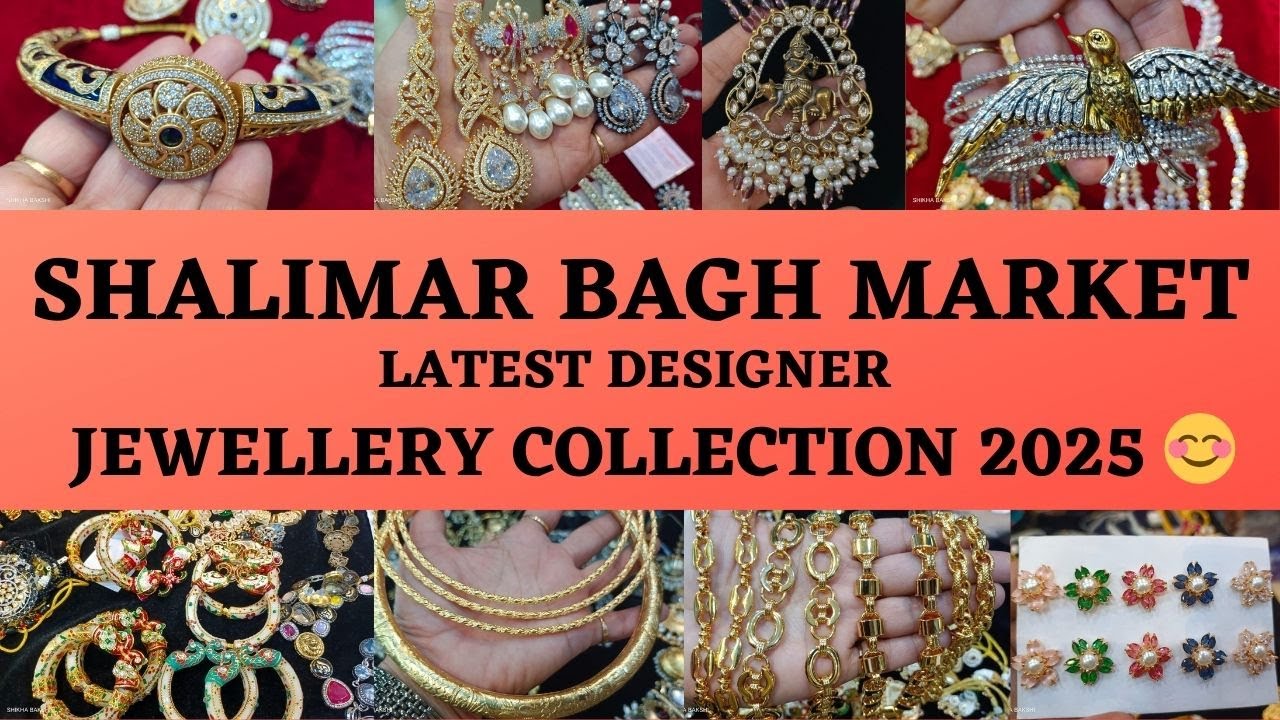 LATEST JEWELLERY COLLECTION 2025 🤩 SALIMAR BAGH MARKET 🥰 #delhi #marketing #fashion #jewelry