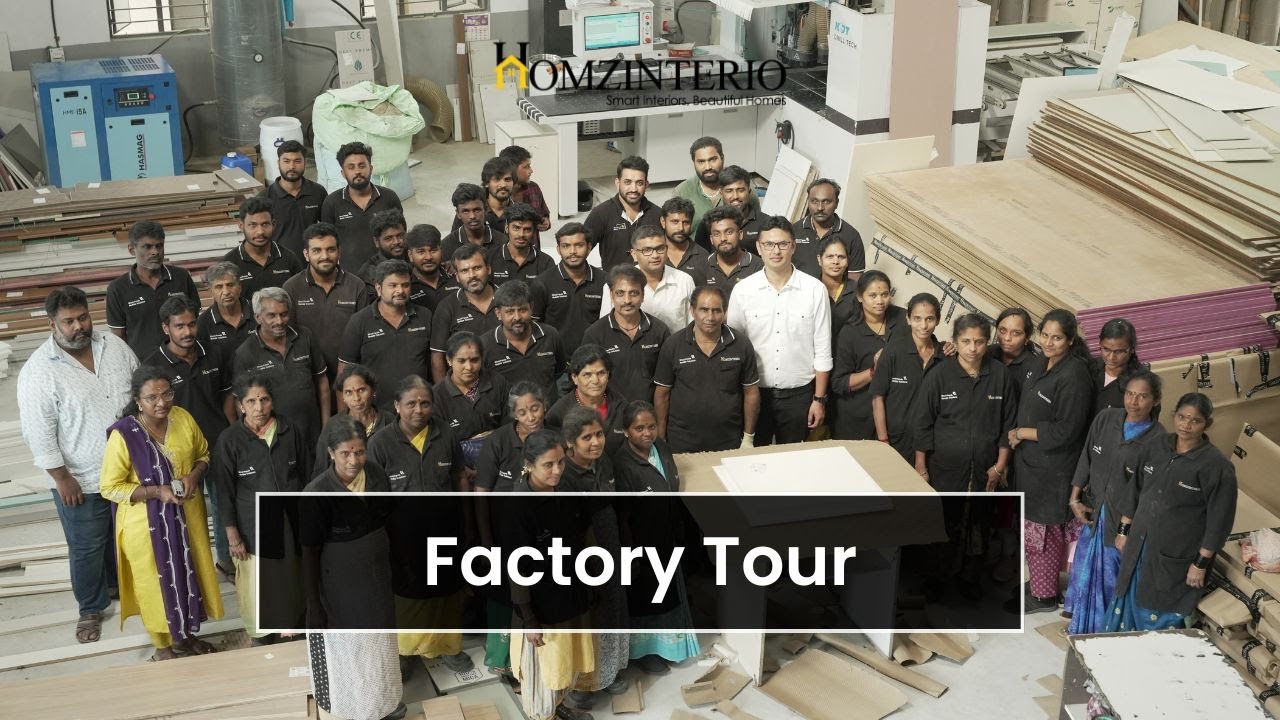 Homzinterio Factory Tour 2026 | Home Interior Designer | Bangalore