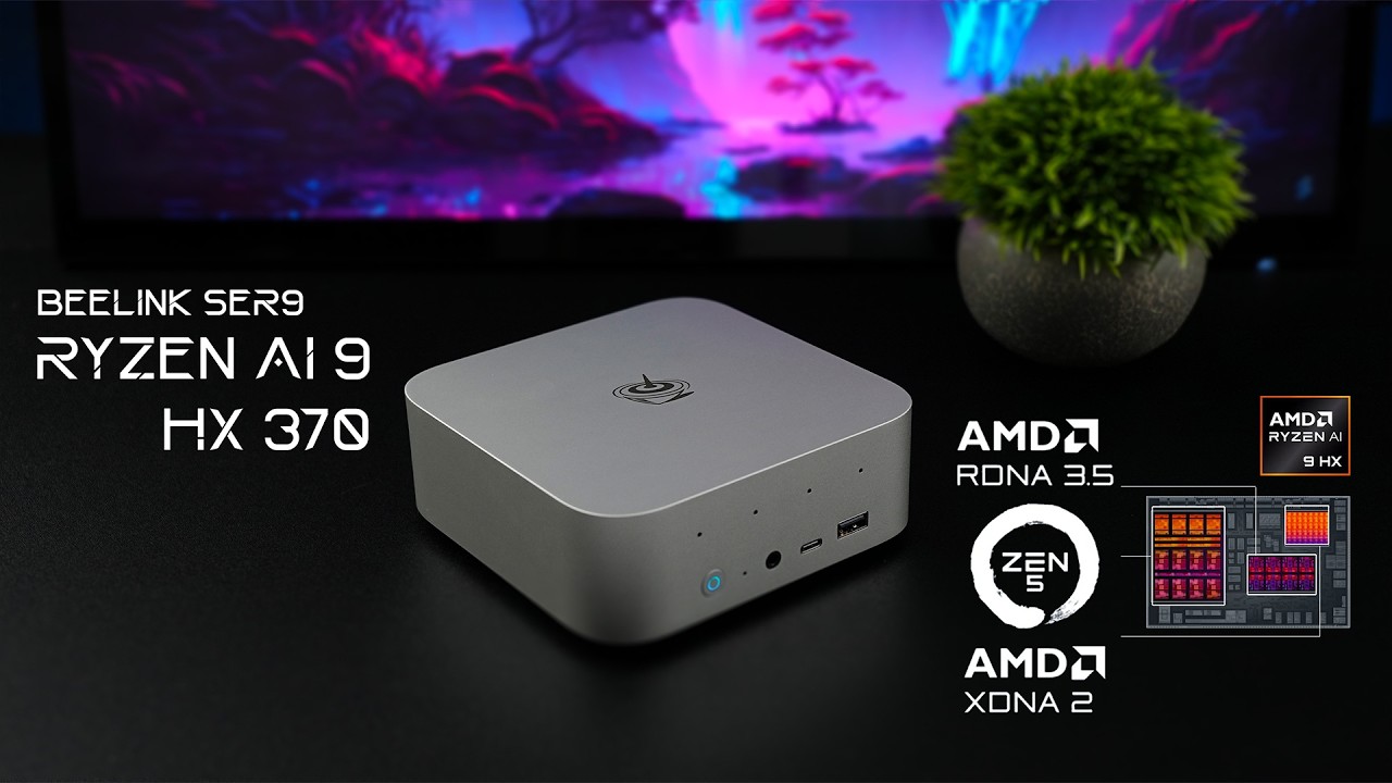 Этот новый мини-ПК Ryzen Ai 9 HX 370 оснащен самым мощным iGPU AMD!