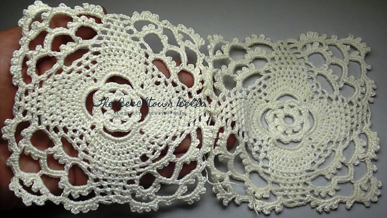 Beautiful square CROCHET part2 Красивый квадрат крючком часть2