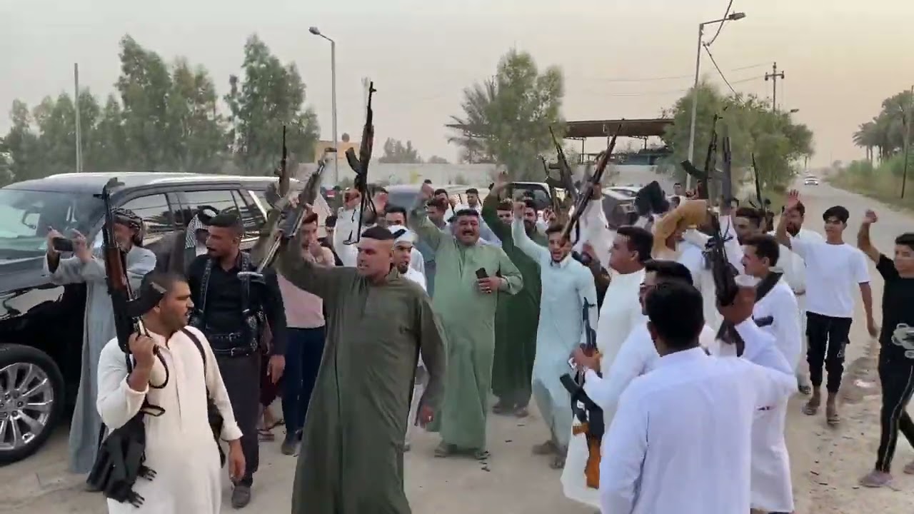 عراضت ابناء بني حسن مضيف الامير حسين ال عبيد العباسي ابو قسور امير بني حسن في العراق