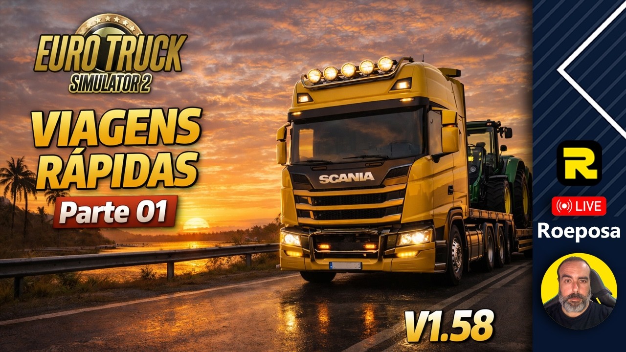 Euro Truck Simulator 2 v1.58 - Viagens rápidas Parte 01 #ets2 #eurotrucksimulator2 #ets2mods
