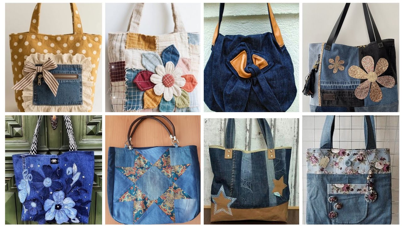 Most beautiful denim jeans bags ideas for women 2025