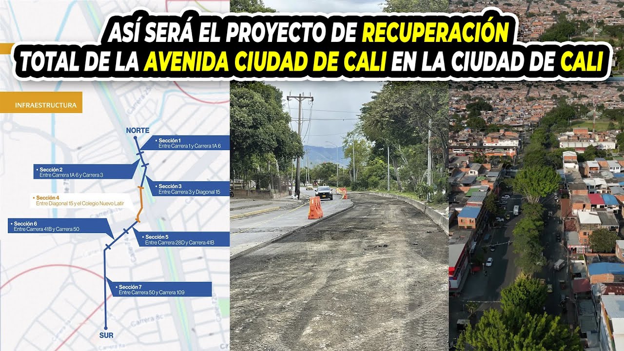 Así Será el Proyecto de Recuperación Total de la Avenida Ciudad de Cali en la Ciudad de Cali