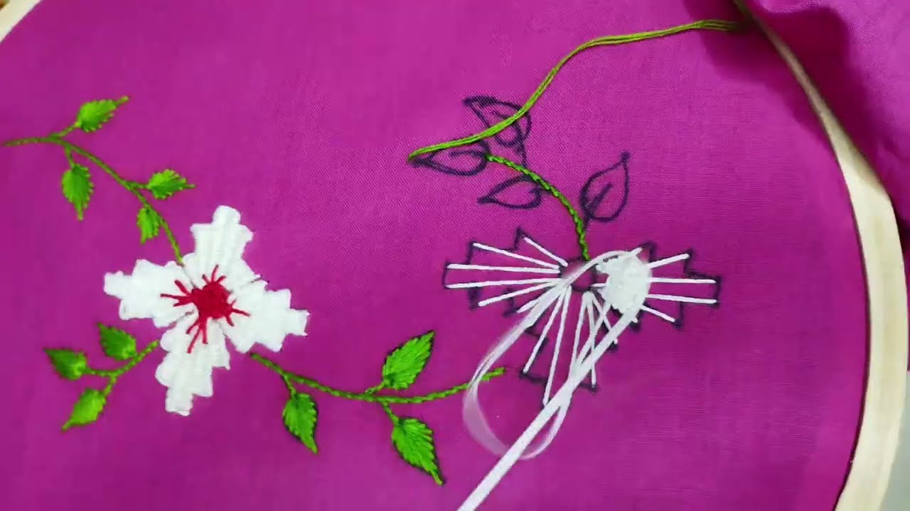 how to do Kamal work embroidery