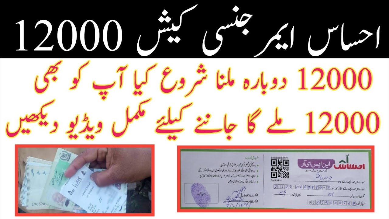 Ehsas Emergency Cash 12000 May  start 8171 || How To Get Ehsas emergency cash 12000 By 8171