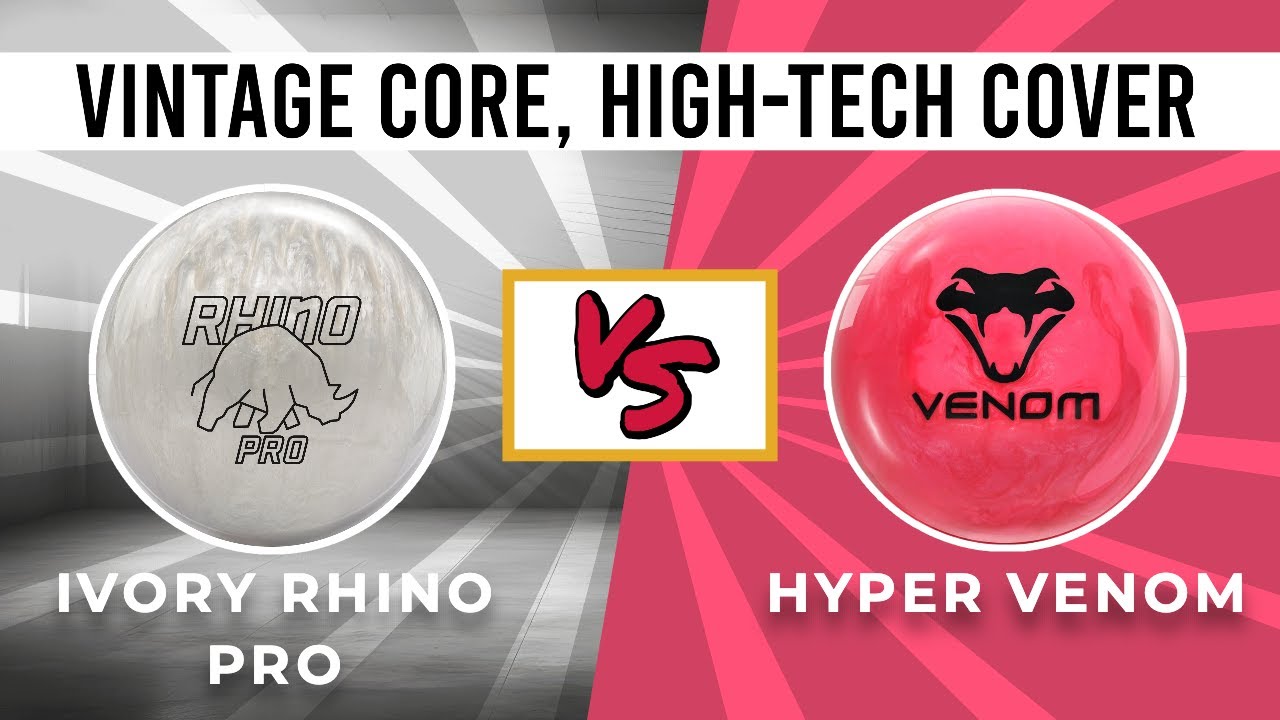 Brunswick Ivory Rhino Pro versus Motiv Hyper Venom // Ball Review
