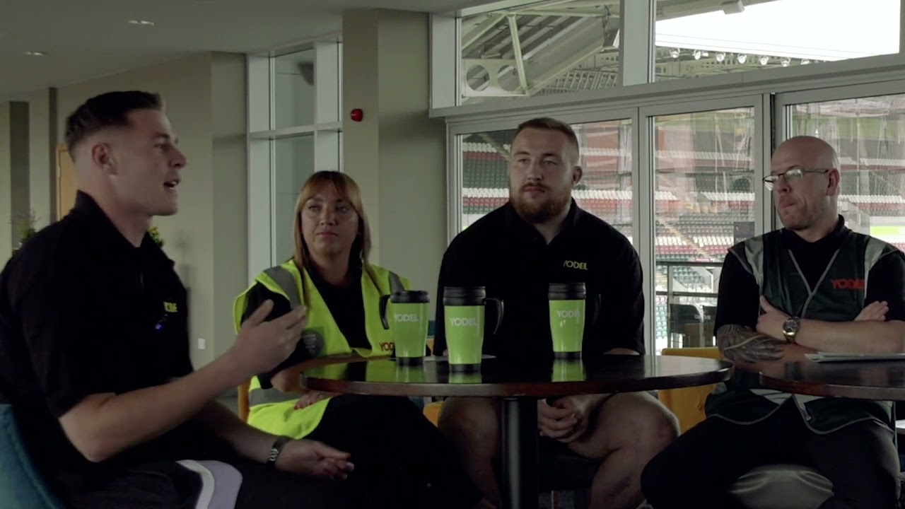 The lads talk mental health with Yodel