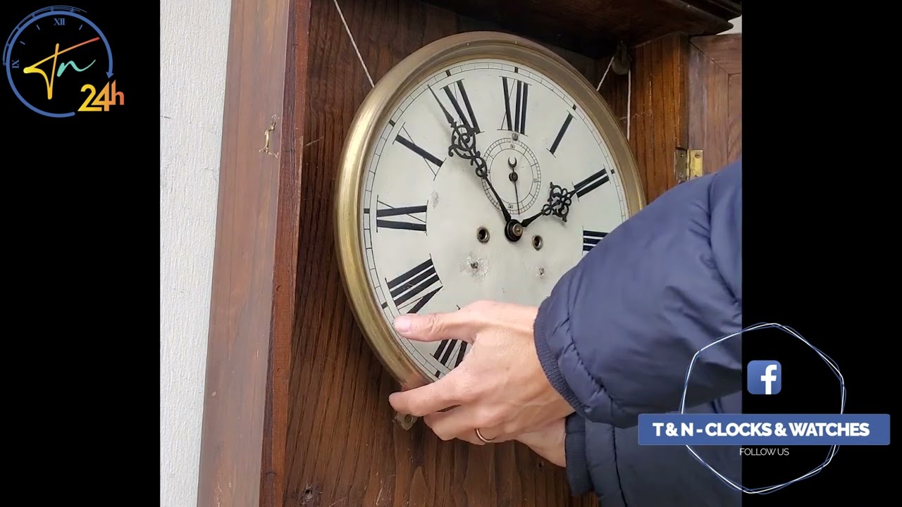 Antique Waterbury Regulator Wall Clock No.18