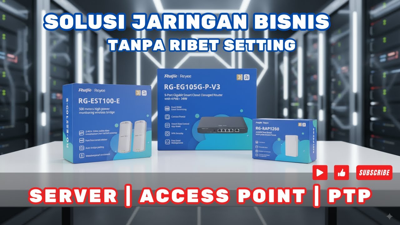 Cara Mudah Bangun WiFi Tempat Usaha & Sekolah Pakai Ruijie – Router, AP, Bridge, Semua Ada!
