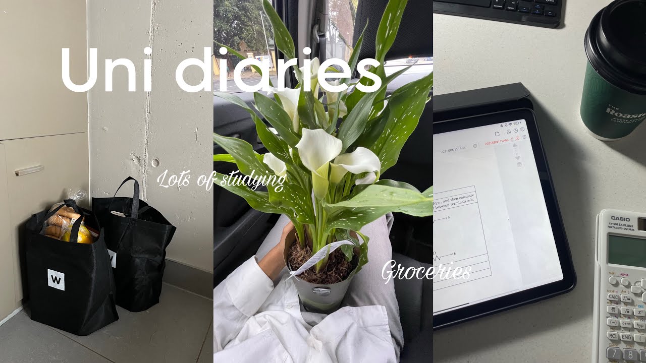 Uni weekly vlog 📖: week after test week : groceries | coffee | cleaning  #southafrica