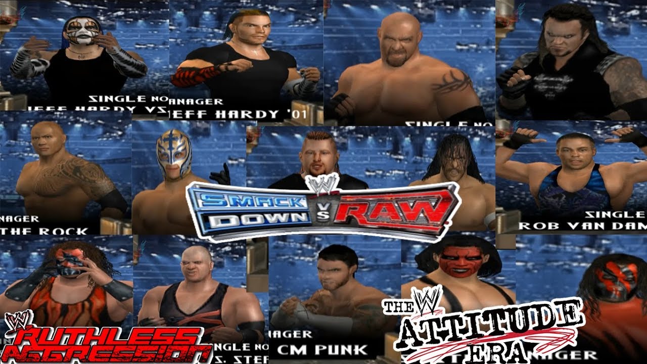 WWE SVR 2006 Mod Attitude & Ruthless Aggression Era  - All Superstars/Diva Preview (w/ Alt. Attire)