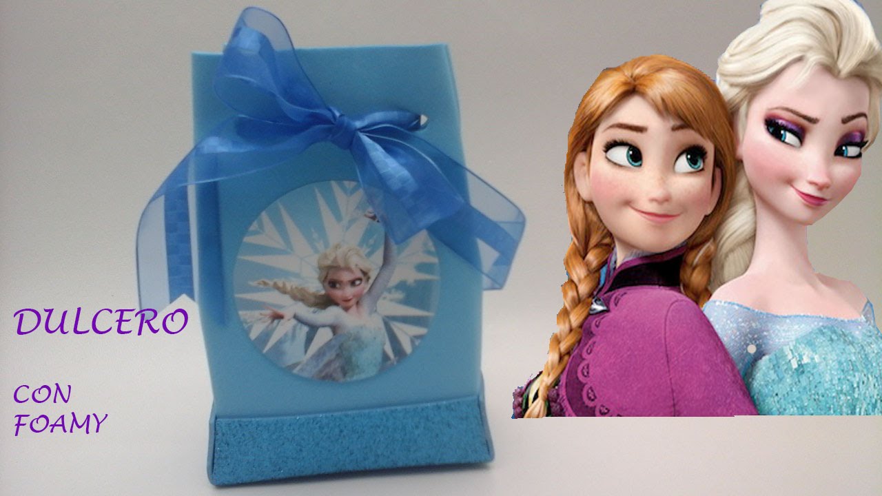 COMO HACER UN DULCERO DE FROZEN, CON FOAMY.