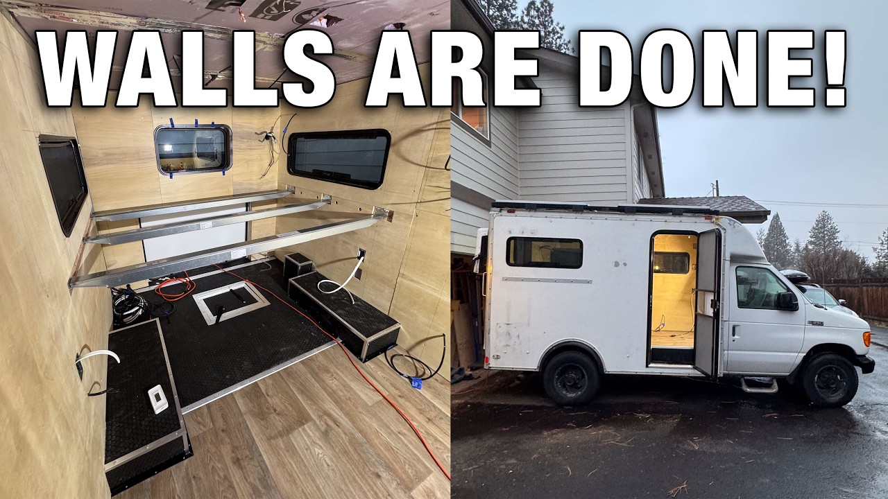 My Box Van FINALLY Looks Like a Home! E3350 Van Conversion
