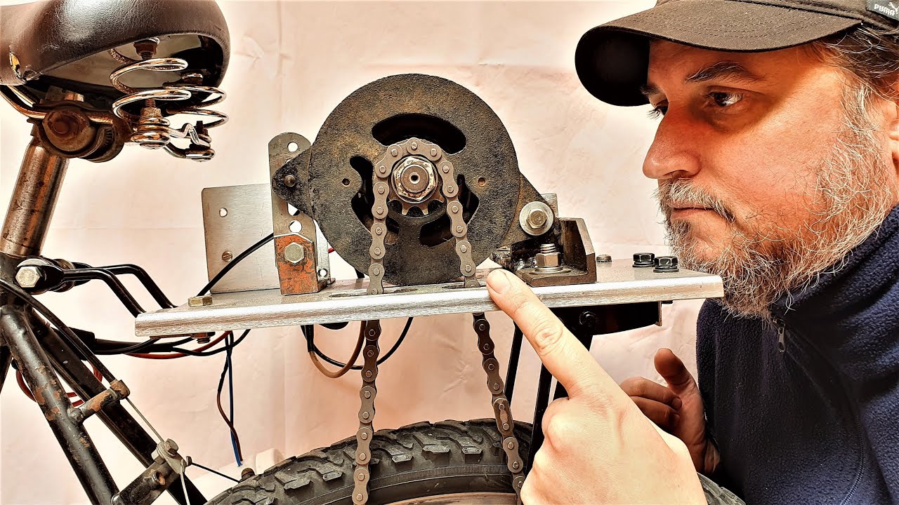 BICICLETA ELECTRICA CASERA CON DINAMO DE AUTO  Recalibrando