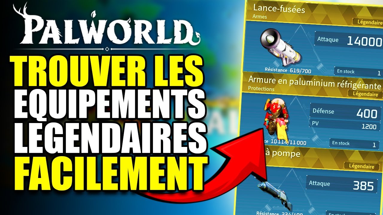 Palworld :  Comment avoir Rapidement Armes & Armures Légendaires Zones et Astuces  #palworld