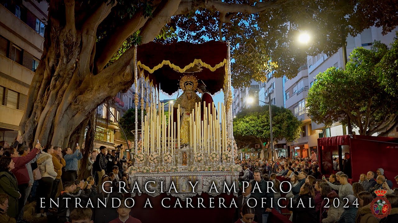 Entrada en carrera oficial de María Santísima de Gracia y Amparo y San Juan Evangelista - 2024