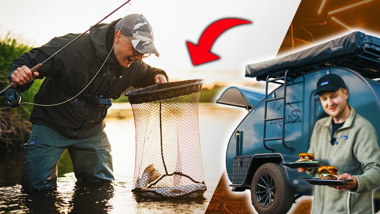 Hvad Kan Vi Fange P&aring; 24 Timer?⏱️ P&aring; Camper-Tur Ved De Vestjyske &Aring;er!⛺️