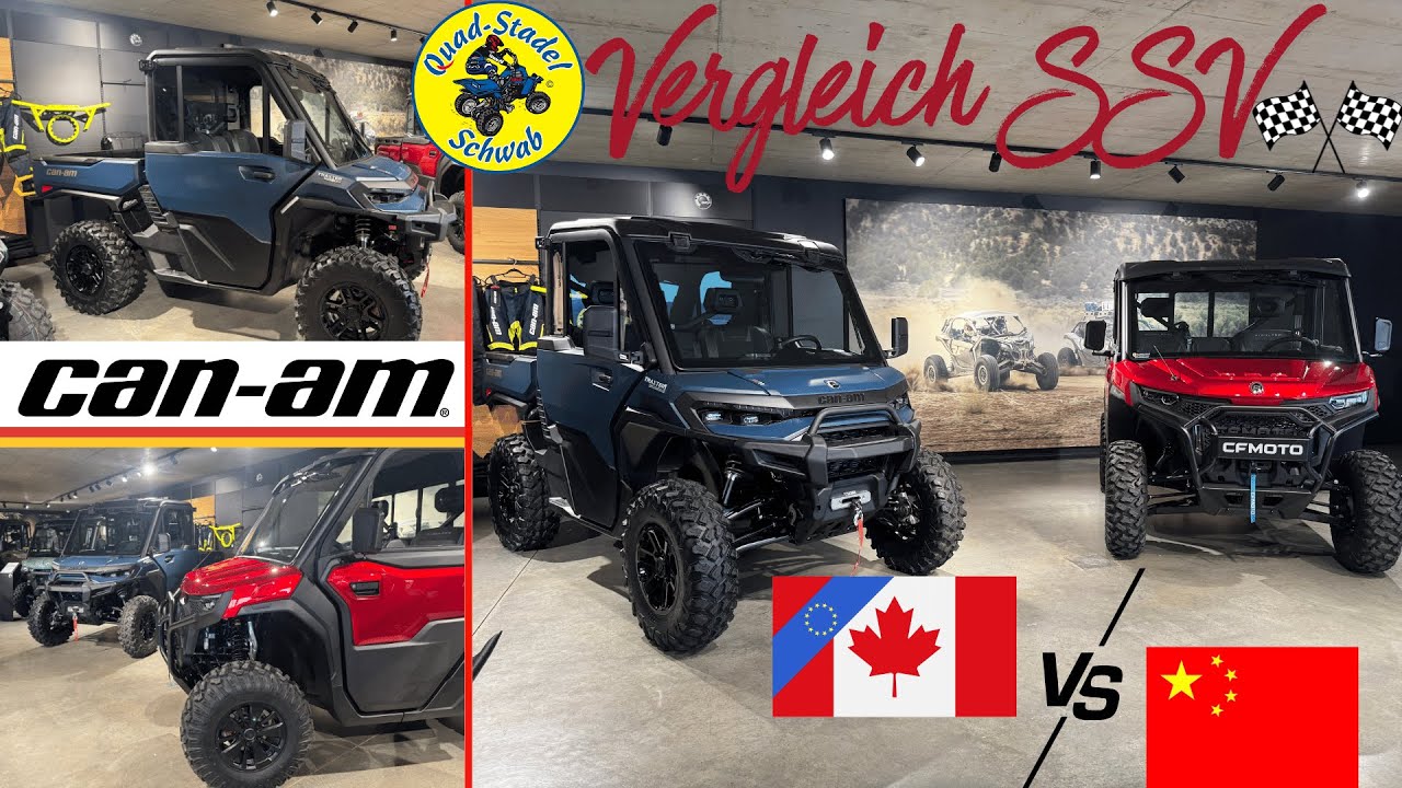 Großer Vergleich zwischen BRP Can Am Traxter HD11 & CFMOTO U10 Pro Highland Fahrtest HD11 vs. U10