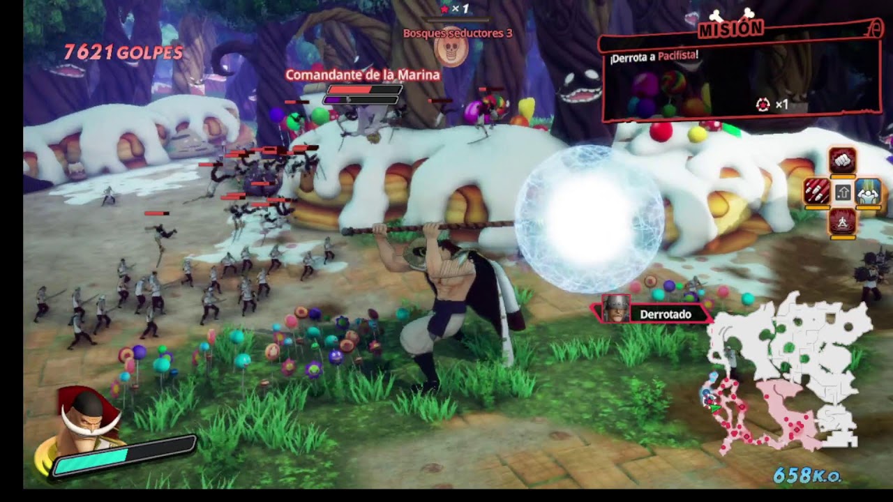 jugando con shanks y barbabalanca