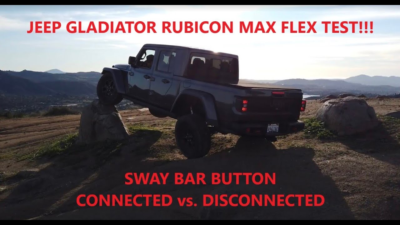 Jeep Gladiator Rubicon Sway Bar Disconnect Button - Sway Bar Connected vs. Disconnected Twist Tests