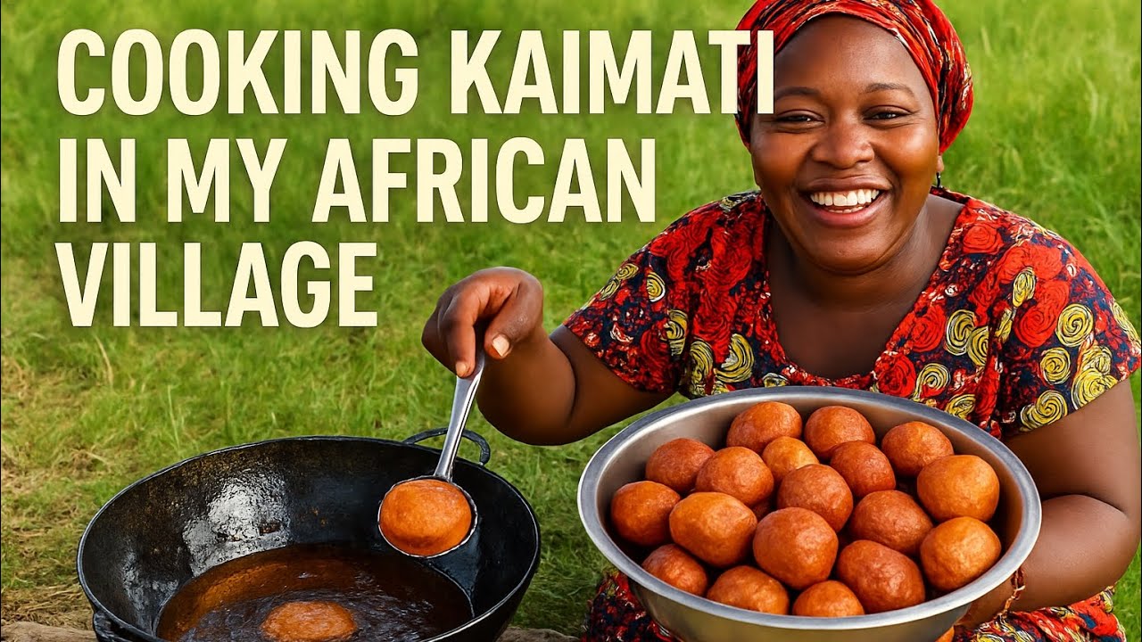 Cooking golden kaimati  in my African village 