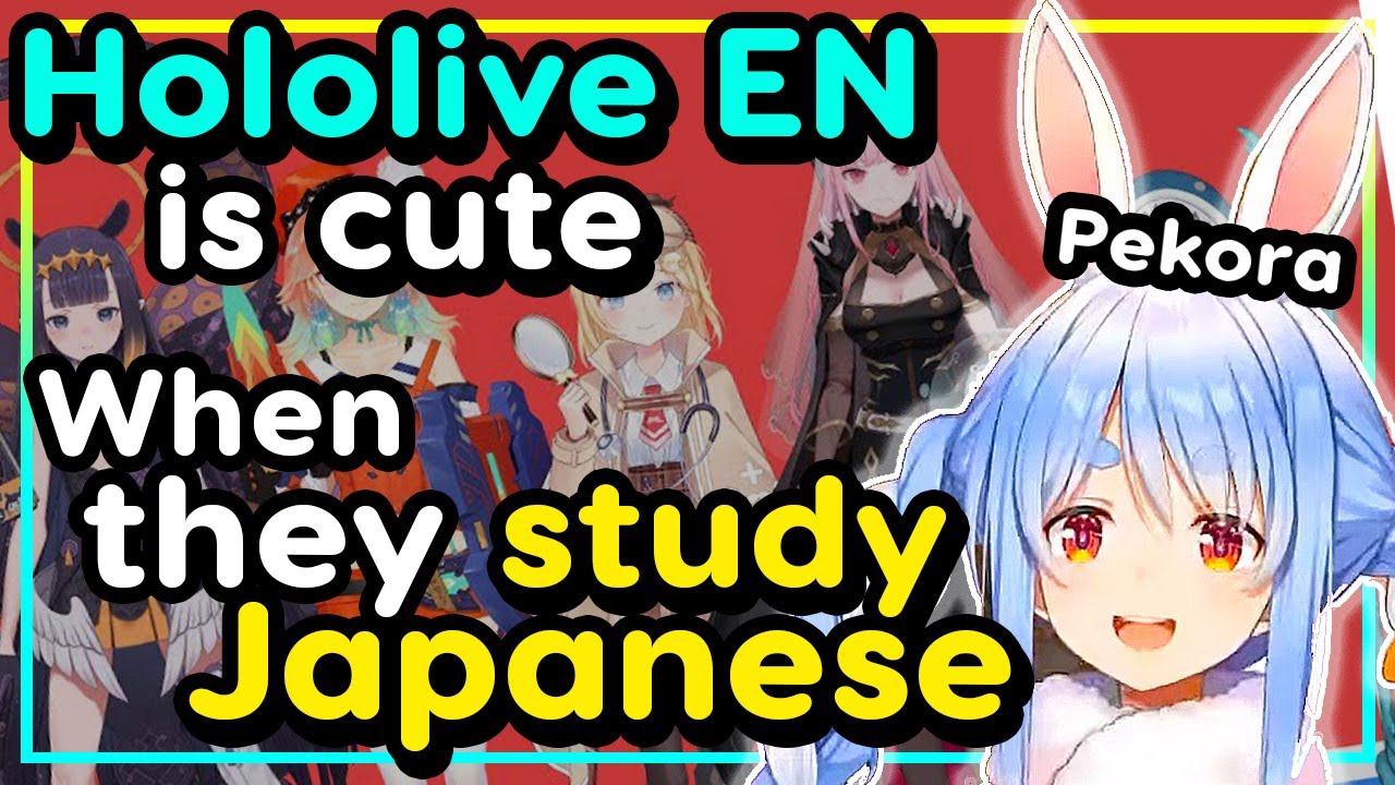 【ENG Sub】Usada Pekora - Hololive EN Kouhai Studying Japanese is Cute!