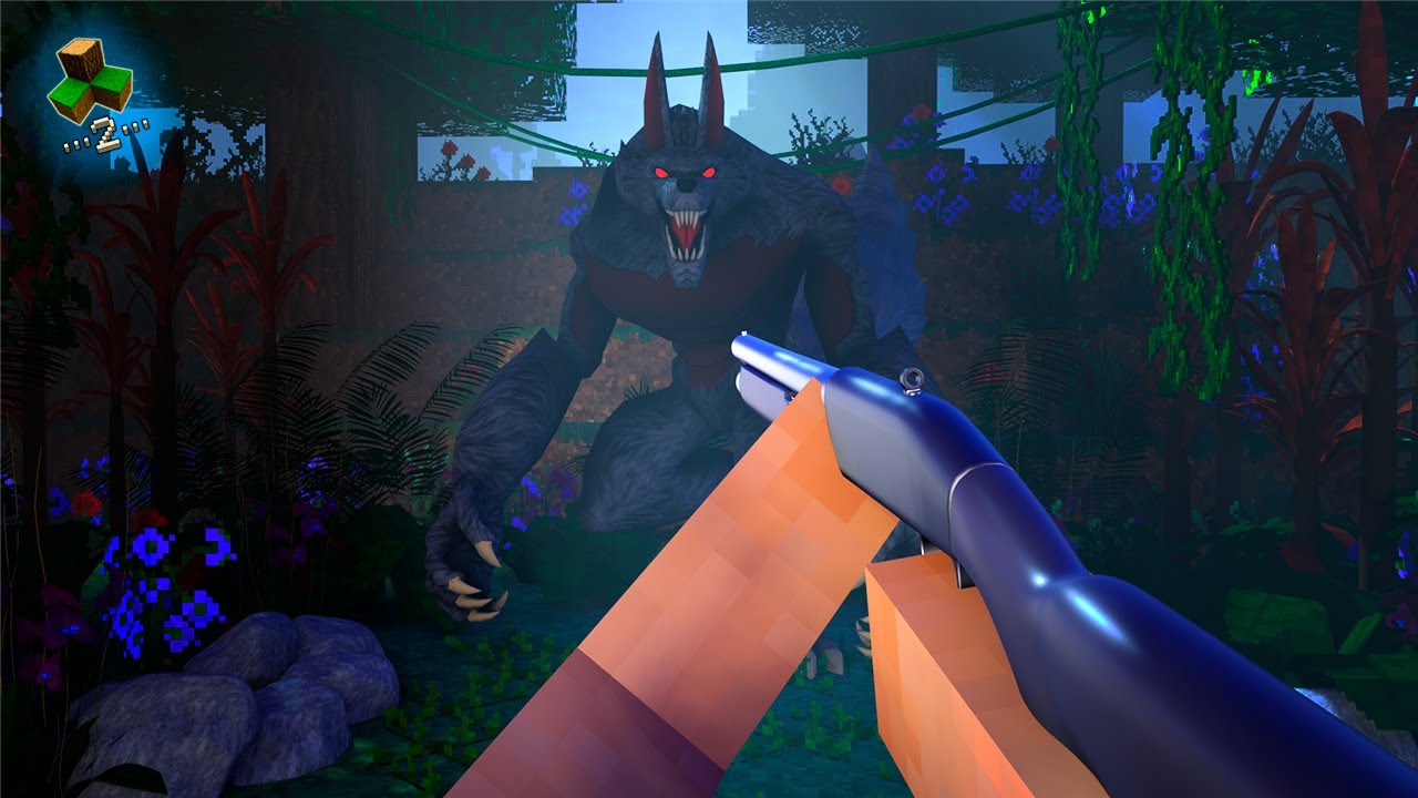 SENDO CAÇADOR DE LOBISOMENS POR UMA NOITE NO SURVIVALCRAFT 2