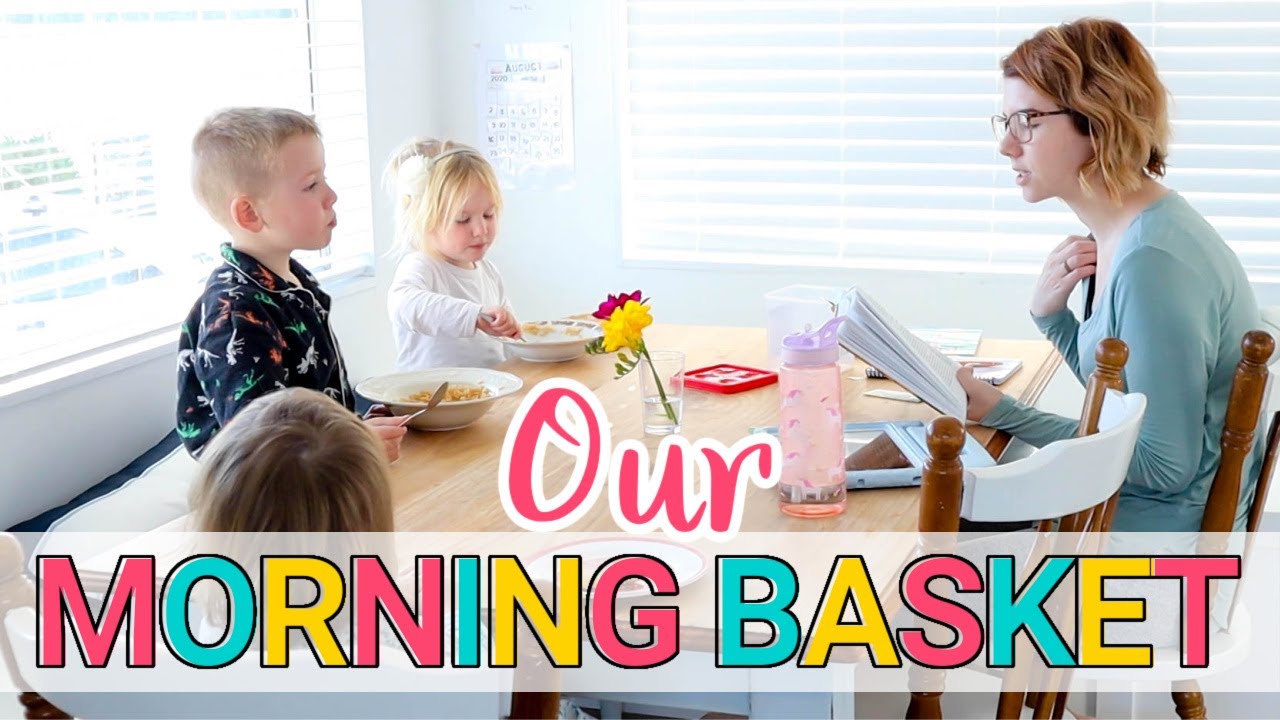 WHAT'S IN OUR MORNING BASKET | How we do morning basket | Doing morning basket with little ones