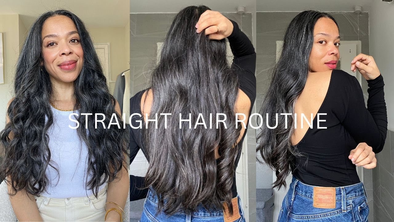 MY STRAIGHT HAIR ROUTINE: How to get the perfect blowout for thick hair!