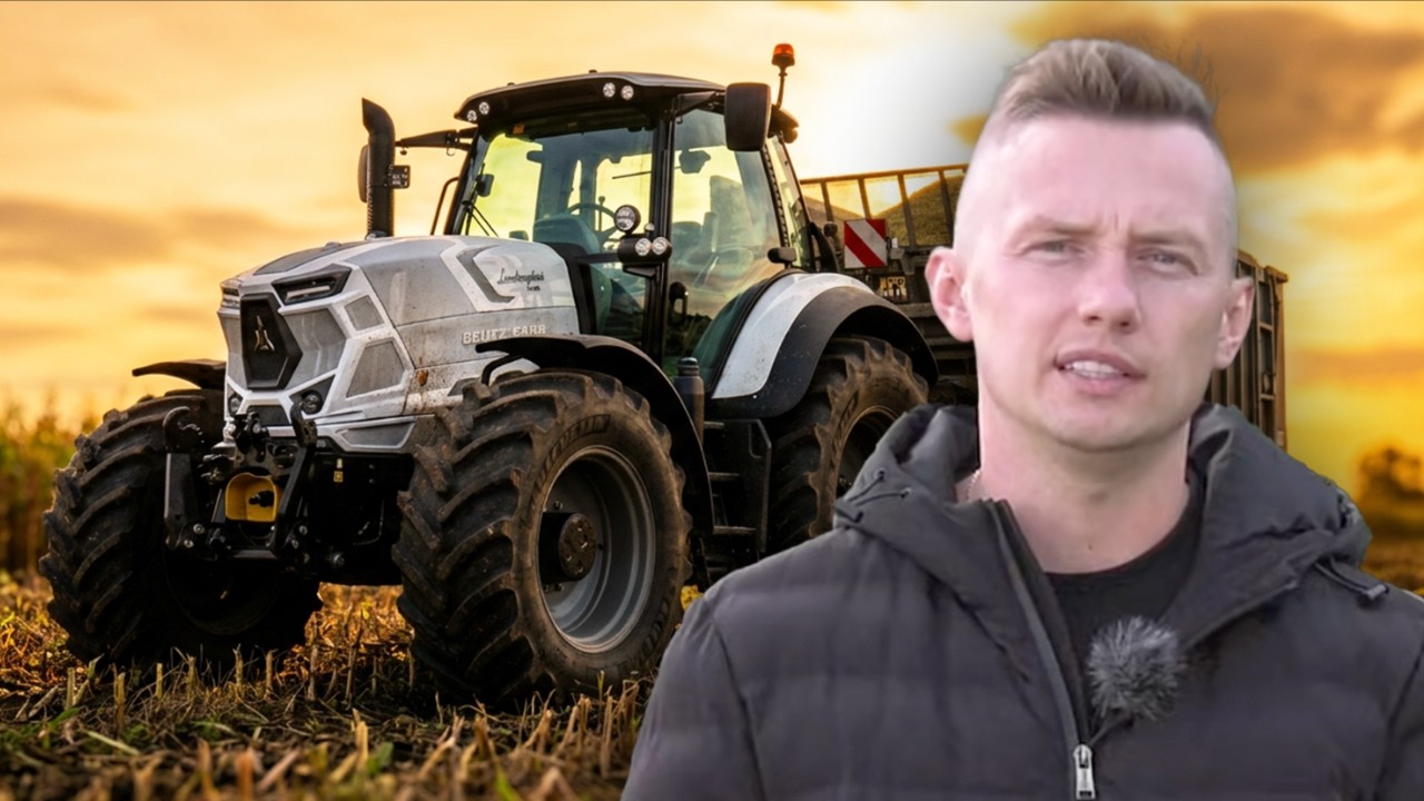 Prawdziwa perła wśród traktorów - białe Lamborghini