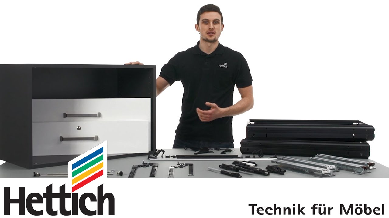 Systema Top 2000: Assembly of storage units with Hettich office organization