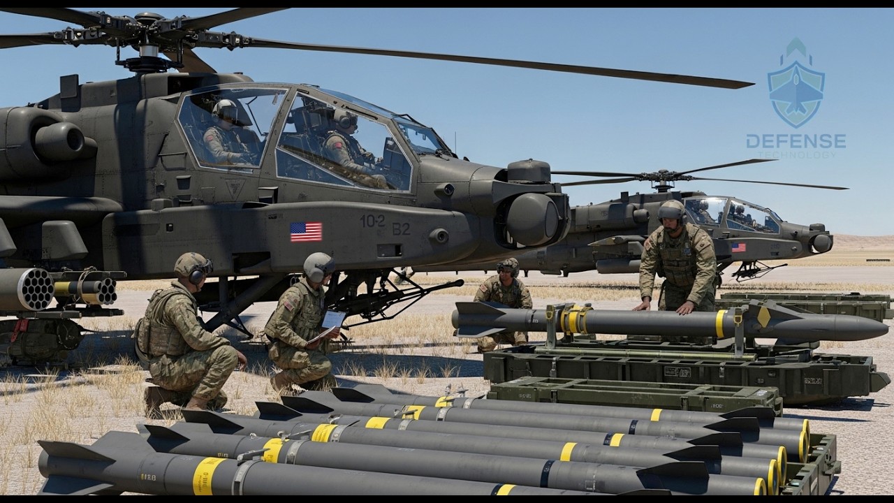 Иран в шоке! США загружают сотни ракет AGM-114 на вертолеты AH-64 Apache