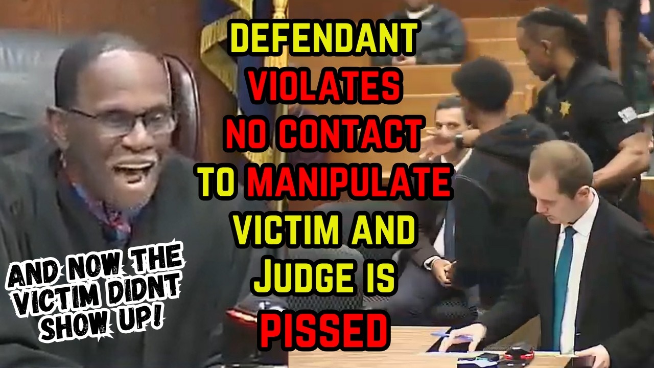 Defendant Violates SECOND Chance at NO CONTACT to MANIPULATE Victim and Judge Simpson is PISSED!